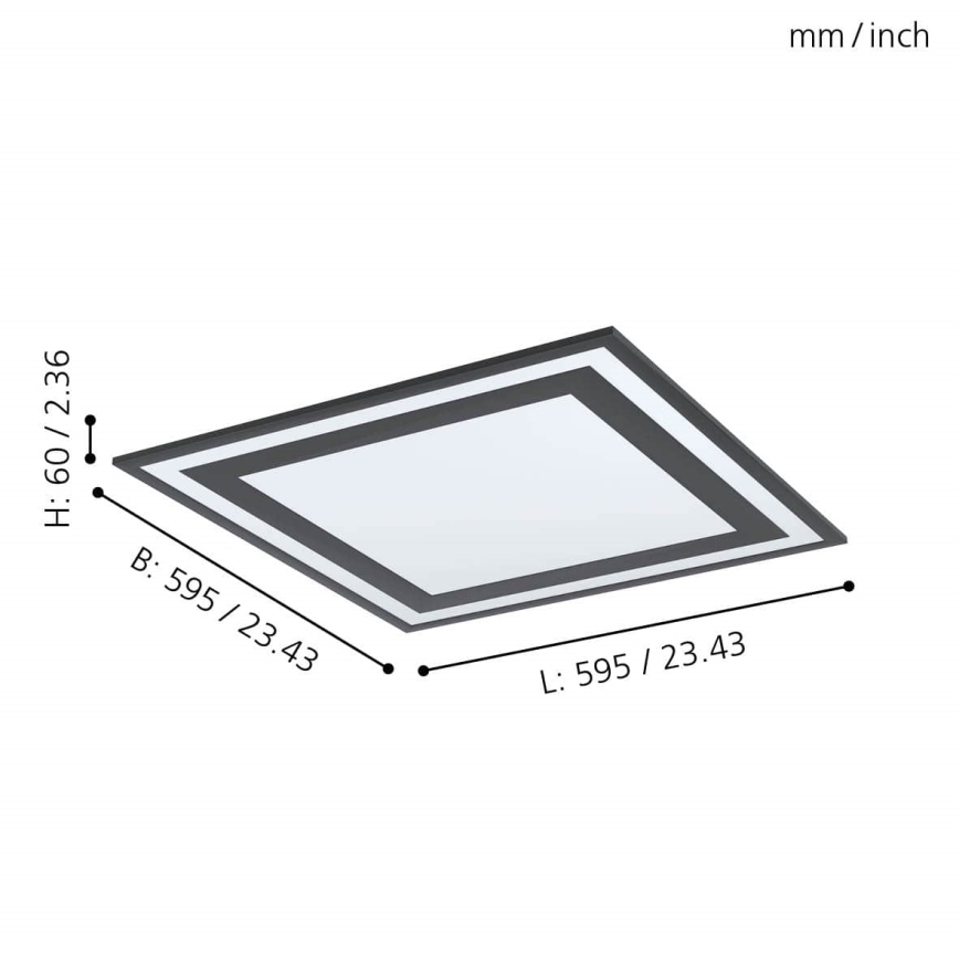 Eglo - Plafoniera LED LED/36W/230V
