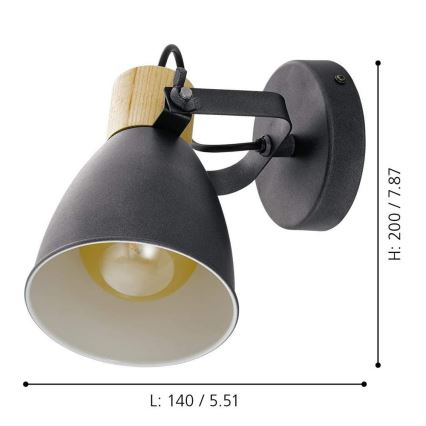 Eglo - Luce Spot 1xE27/25W/230V