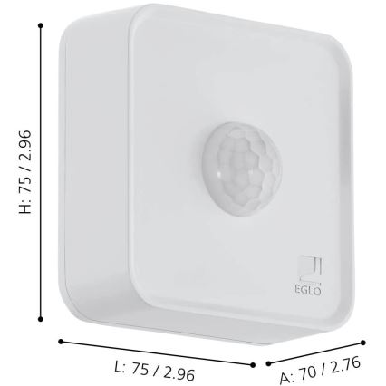 Eglo - Sensore esterno di movimento e crepuscolare IP44 ZigBee