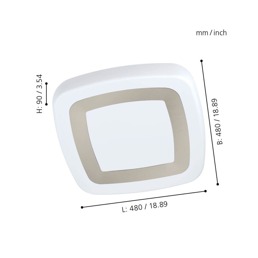 Eglo - Plafoniera LED LED/22W/230V