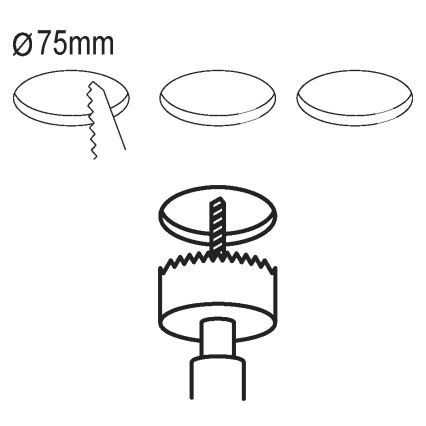 Eglo - SET 3x Lampada LED da incasso FUEVA 5 1xLED/2,7W/230V