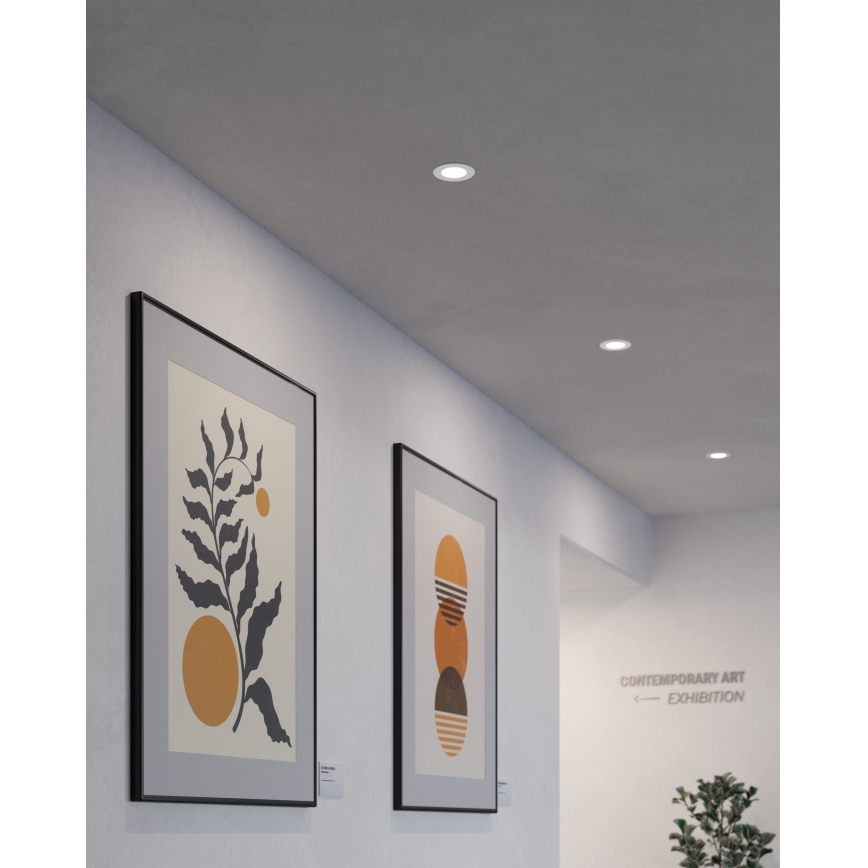 Eglo - Set da 3 faretti da incasso FUEVA 5 LED/2,7W/230V Ø 8,6 cm