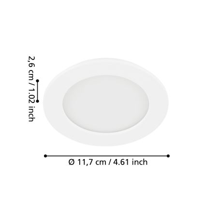 Eglo - Lampada LED da incasso LED/5,5W/230V