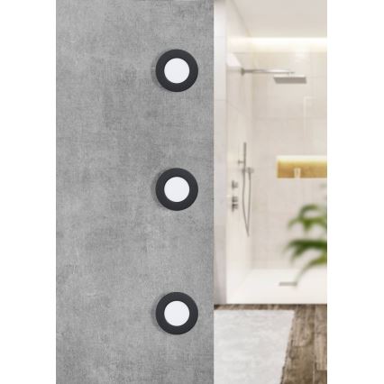 Eglo - Faretto da incasso per bagno LED/2,7W/230V IP44 Ø 8,6 cm