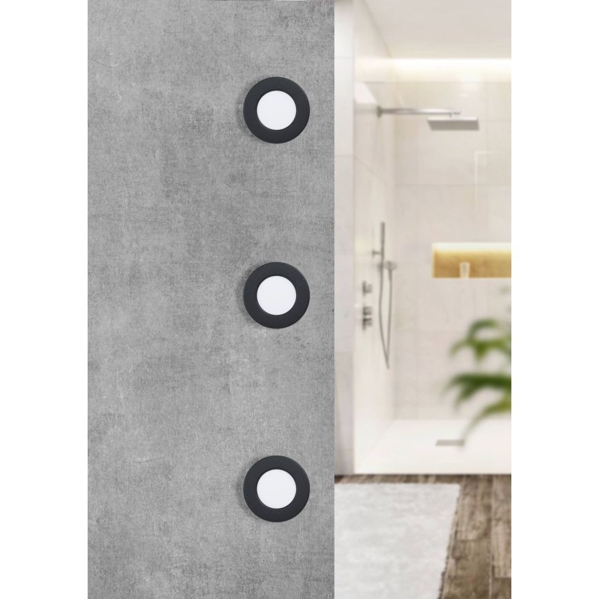 Eglo - Faretto da incasso per bagno LED/2,7W/230V IP44 Ø 8,6 cm