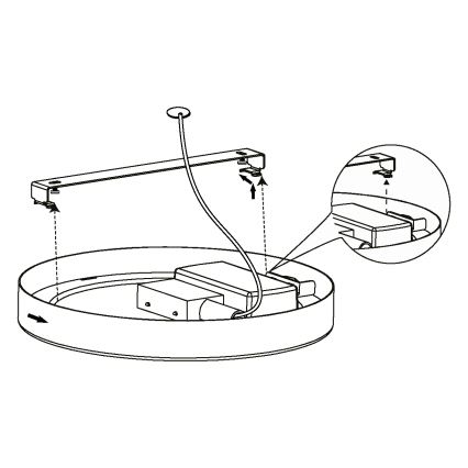 Eglo - Plafoniera LED LED/10,5W/230V