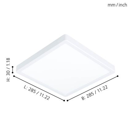 Eglo - Plafoniera LED LED/20W/230V