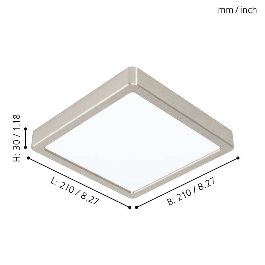 Eglo - Plafoniera LED/16,5W/230V 21x21 cm