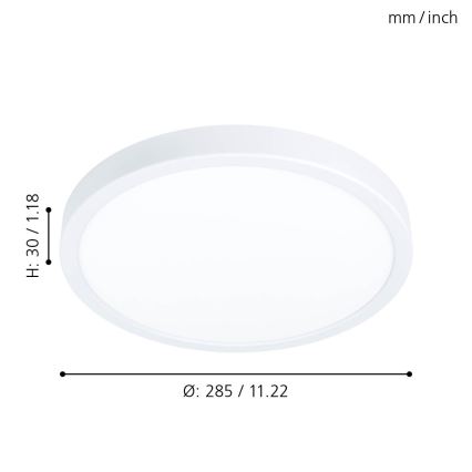 Eglo - Plafoniera LED dimmerabile LED/20W/230V