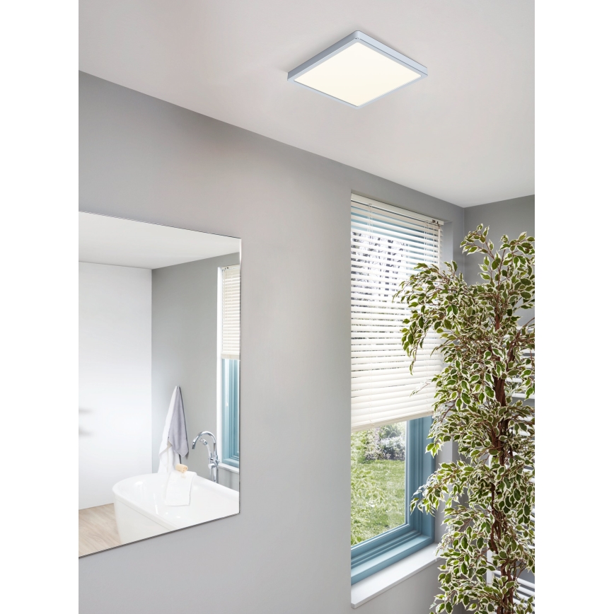 Eglo - Plafoniera da soffitto per bagno LED/20W/230V IP44 28,5x28,5 cm