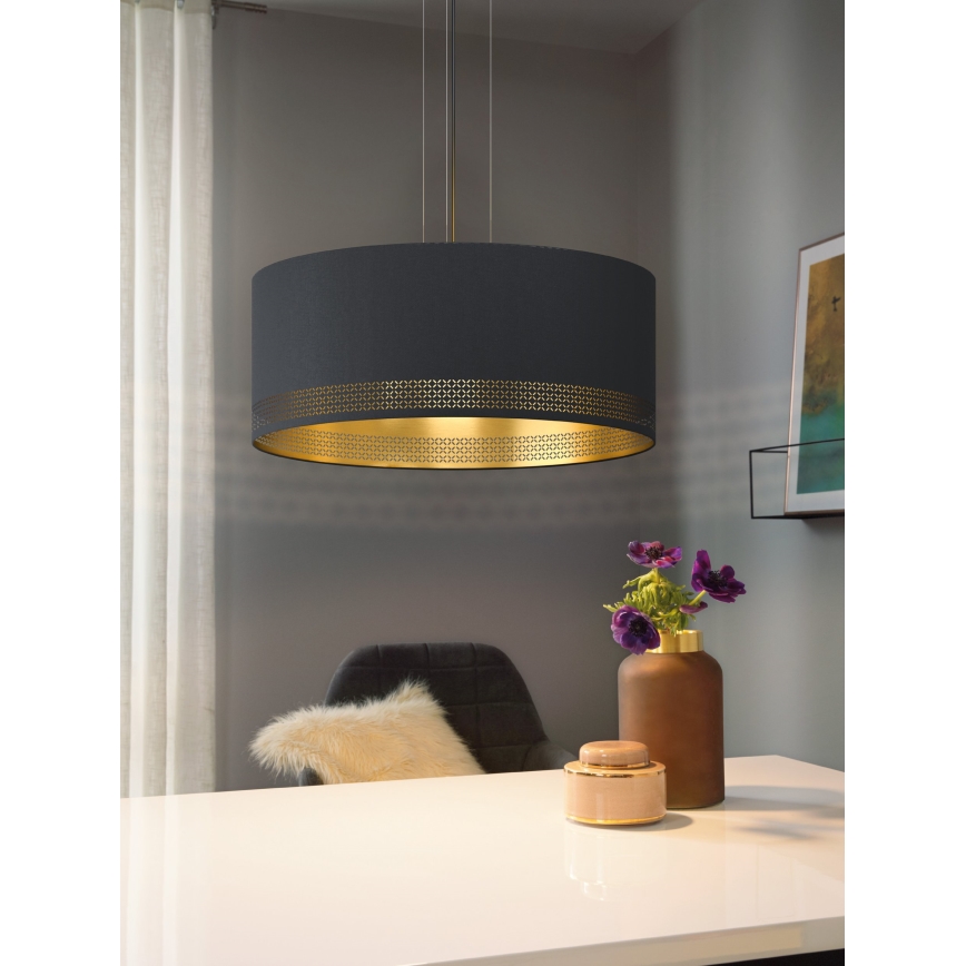 Eglo - Lampadario a sospensione con filo 3xE27/40W/230V