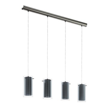 Eglo 99287 - Lampadario a sospensione con cavo PINTO TEXTIL 4xE27/16W/230V