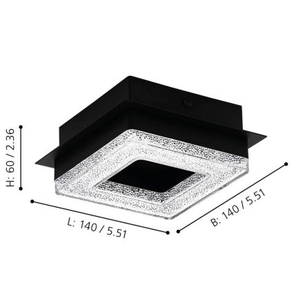 Eglo - Plafoniera LED 4xLED/4W/230V