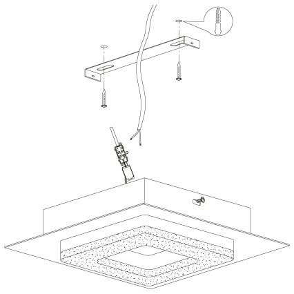 Eglo - Plafoniera LED 4xLED/4W/230V