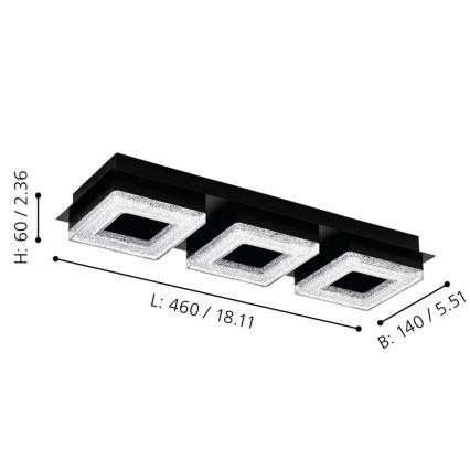 Eglo - Plafoniera LED 3xLED/4W/230V