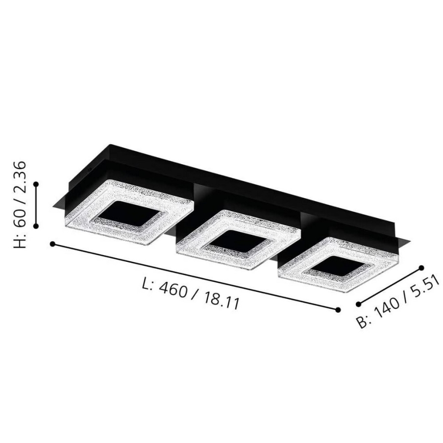 Eglo - Plafoniera LED 3xLED/4W/230V