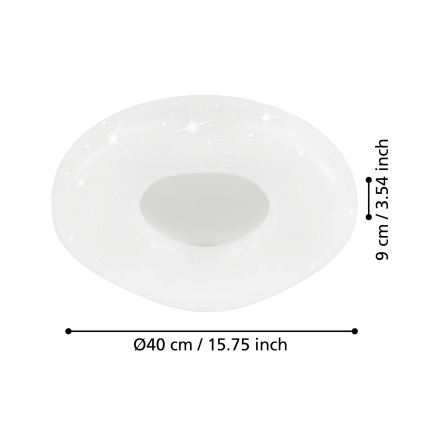 Eglo - Lampada da soffitto dimmerabile LED/18W/230V con telecomando