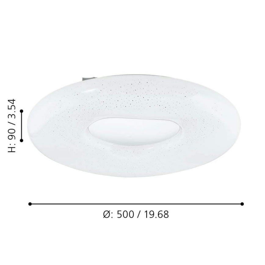 Eglo - Lampada da soffitto dimmerabile LED/24W/230V con telecomando