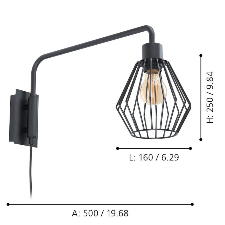 Eglo 99349 - Applique TABILLANO 1xE27/40W/230V