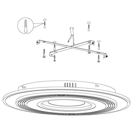 Eglo - Plafoniera LED 3xLED/16W/230V