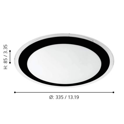 Eglo - Plafoniera LED LED/18W/230V