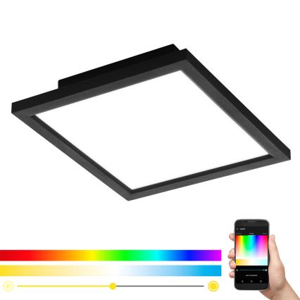Eglo - Plafoniera LED RGB dimmerabile SALOBRENA-C LED/16W/230V 30x30 cm + telecomando