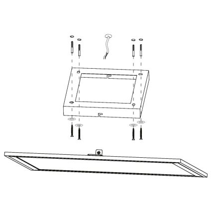 Eglo - Plafoniera LED RGBW dimmerabile SALOBRENA-C LED/20W/230V + telecomando