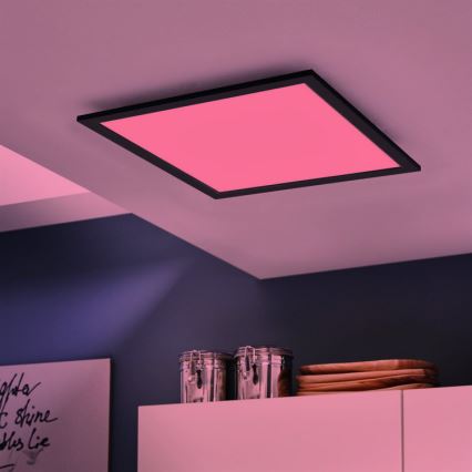 Eglo - Plafoniera LED RGB dimmerabile SALOBRENA-C LED/30,5W/230V + telecomando