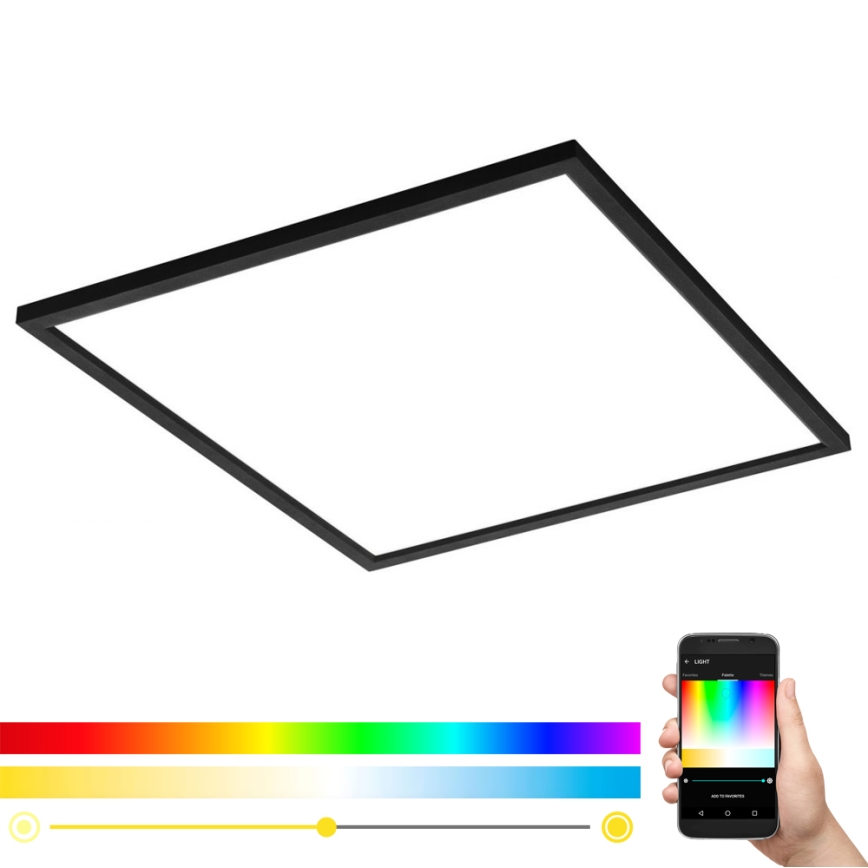 Eglo - Plafoniera LED RGB dimmerabile SALOBRENA-C LED/30,5W/230V + telecomando
