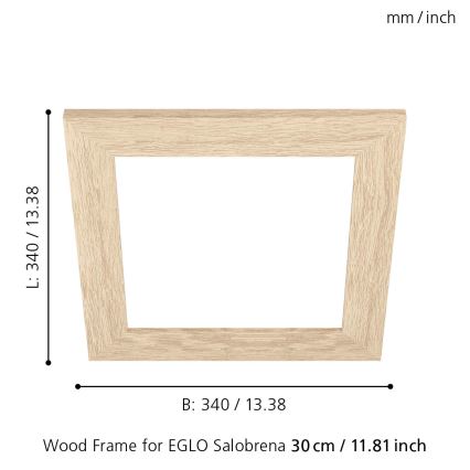 Eglo 99421 - Cornice per plafoniera SALOBRENA 300x300 mm