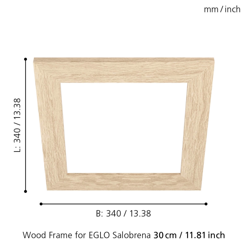 Eglo 99421 - Cornice per plafoniera SALOBRENA 300x300 mm