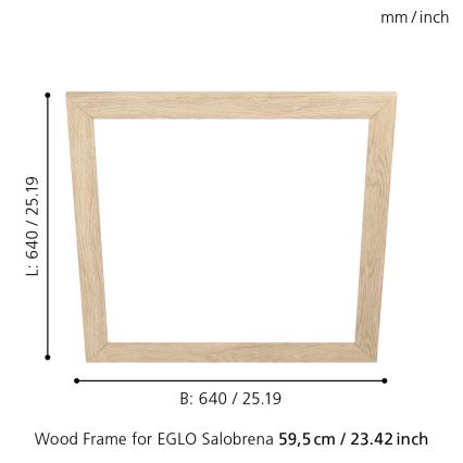 Eglo - Cornice per lampada SALOBRENA 595x595 mm