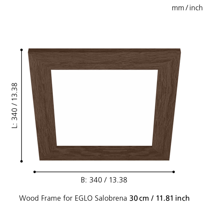 Eglo 99425 - Cornice per plafoniera SALOBRENA 300x300 mm