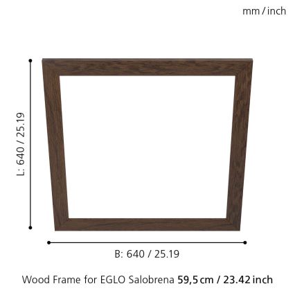 Eglo - Cornice per lampada SALOBRENA 595x595 mm