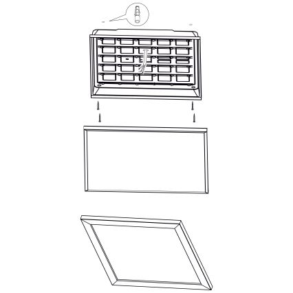 Eglo - Plafoniera LED LED/32W/230V 645x645 mm