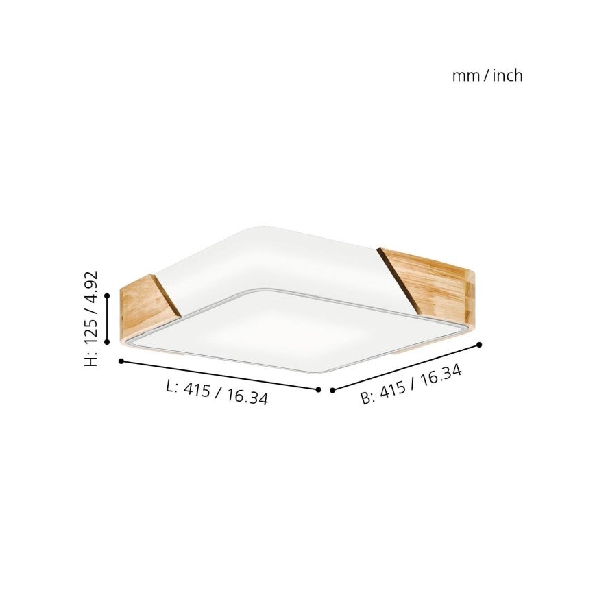 Eglo 99459 - Plafoniera GRIMALDINO 2xE27/28W/230V