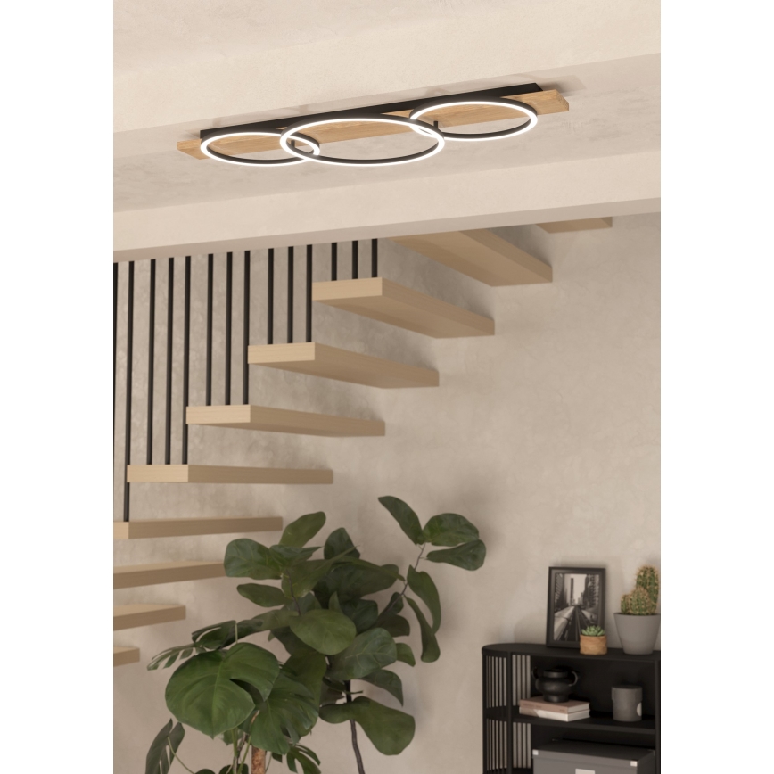 Eglo - Plafoniera LED 2xLED/12W/230V + LED/12W