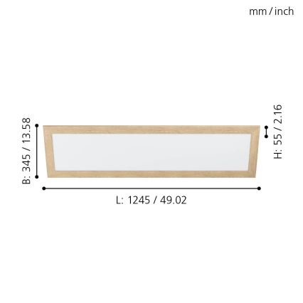 Eglo - Plafoniera LED LED/32W/230V 345x1245 mm
