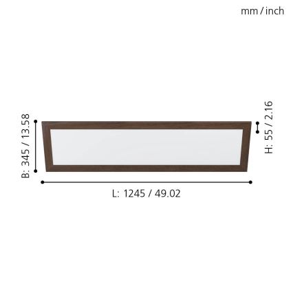 Eglo - Plafoniera LED LED/32W/230V 345x1245 mm