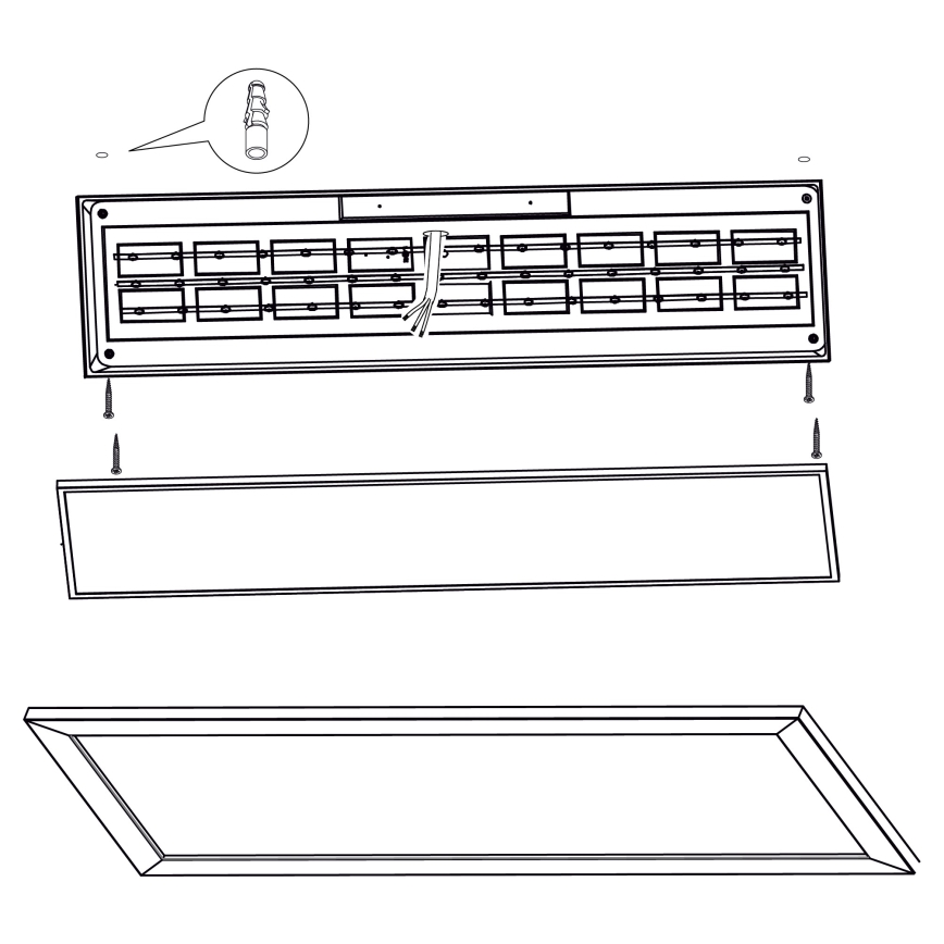 Eglo - Plafoniera LED LED/32W/230V 345x1245 mm