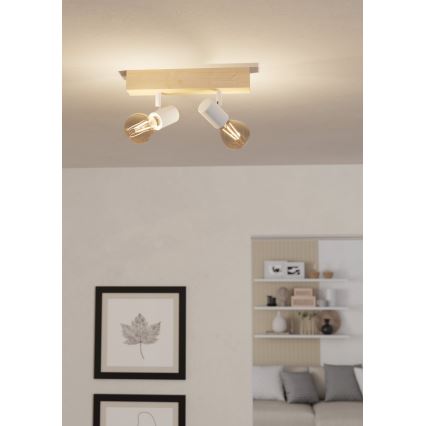 Eglo - Faretto TOWNSHEND 2xE27/60W/230V - FSC certificato
