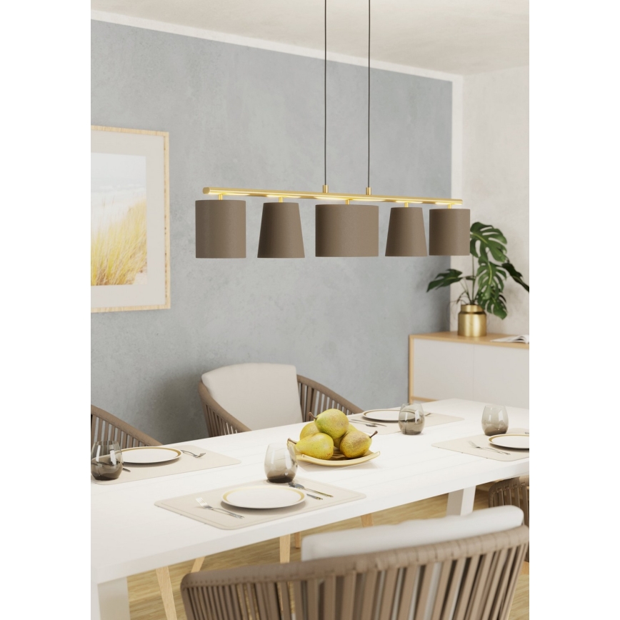 Eglo - Lampadario a sospensione con filo 5xE14/40W/230V