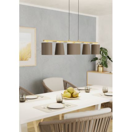 Eglo 99487 - Lampadario a sospensione su cavo ALMEIDA 5xE14/40W/230V