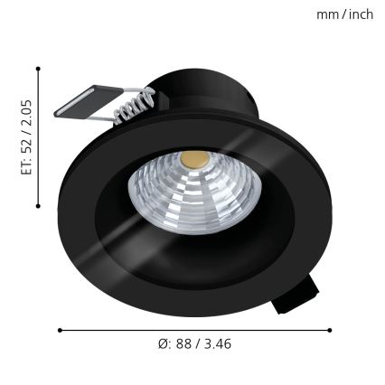 Eglo - Lampada da bagno LED dimmerabile LED/6W/230V 2700K IP44