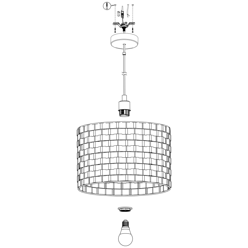 Eglo - Lampadario a sospensione con filo 1xE27/40W/230V diametro 38 cm