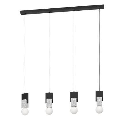 Eglo 99532 - Lampadario a sospensione con cavo LOBATIA 4xE27/40W/230V