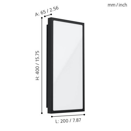 Eglo - Applique LED da esterno LED/16W/230V IP44