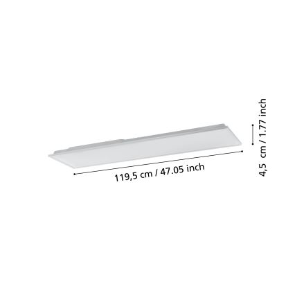 Eglo - Plafoniera LED dimmerabile LED/31,5W/230V 2700-6500K ZigBee