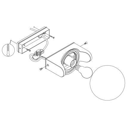 Eglo - Applique da esterno 1xE27/15W/230V IP44