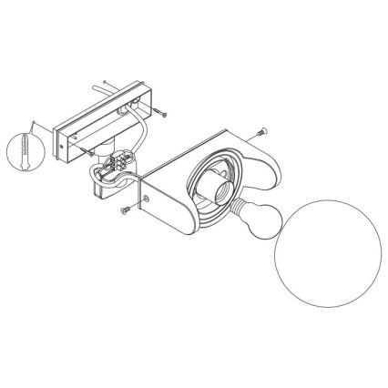 Eglo - Applique da esterno con sensore 1xE27/15W/230V IP44